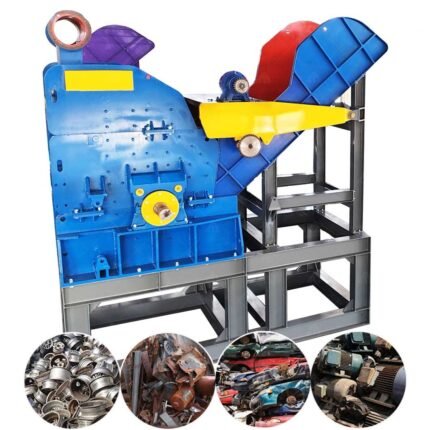Industrial Hammer Mill Used Car Aluminum Wheel Rim Wheel Hub Crusher Machine