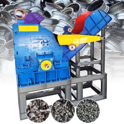 China Sale Hammer Mill Scrap Aluminum Alloy Wheel Wheel Rim Car Body Crusher