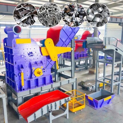 China Good Quality Scrap Electric Motor Aluminum Wheel Hammer Mill Aluminum Foil Car Crusher