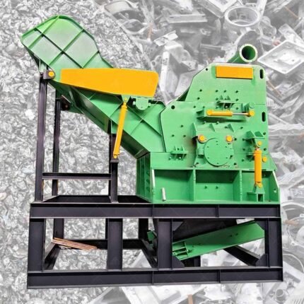 Industrial Hammer Mill Aluminum Hub Wheel Metal Chip Crusher Machine