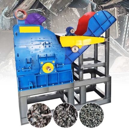 Hammer Mill Metal Car Body Car Shell Automatic Aluminum Crusher Machine