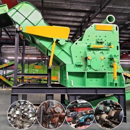 2026 China Sale Hammer Mill Scrap Aluminum Alloy Car Body Aluminum Wheel Car Crusher