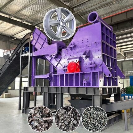 Hammer Mill Scrap Aluminum Wheel Rim Hub Car Crusher Machine for Scrap Metal