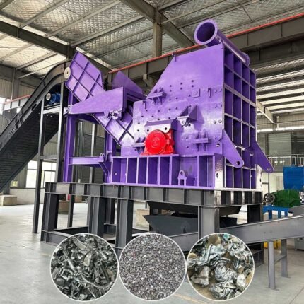 Industrial Hammer Mill Aluminum Hub Radiators Wheel Metal Crusher Machine