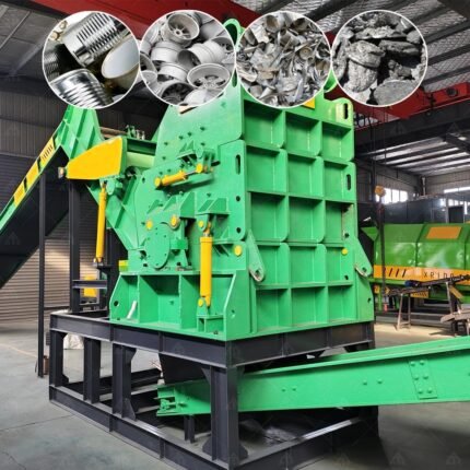 Heavy Metal Scrap Hammer Mill Metal Aluminum Waste Frames Refrigerator Aluminum Hub Hammer Crusher
