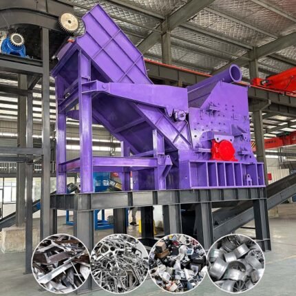Aluminum Profiles Aluminum Alloy Scrap Aluminum Wheel Metal Crusher with High Capacity