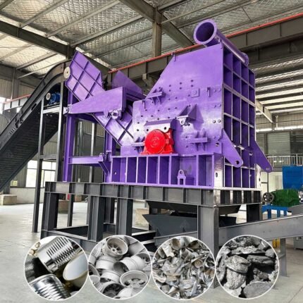 Waste Casting Aluminum Radiators Scrap Metal Hammer Mill Crusher Scrap Aluminum Wheel Crusher