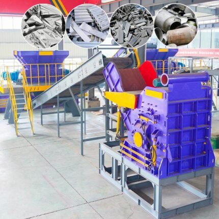 Hammer Mills Type Crusher Aluminum Profiles Radiator Auto Car Scrap Aluminum Crusher